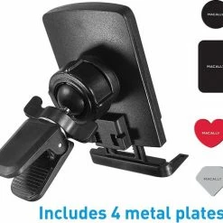 Macally MVENT Mag Magneet Ventilatierooster Telefoonhouder Auto Universeel - Zwart -AZDome store 550x500 3