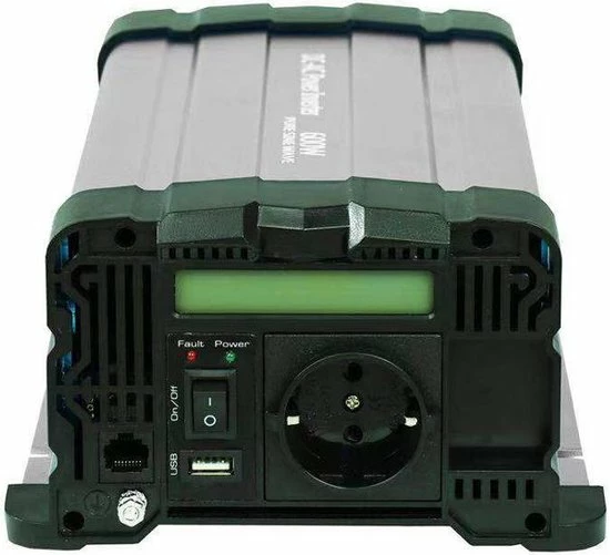 STVDP Omvormer 12V Naar 230V - 1000W Met Display - Zuivere Sinus 7 STVDP Omvormer 12V Naar 230V - 1000W Met Display - Zuivere Sinus - Afbeelding 5