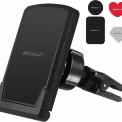 Macally MVENT Mag Magneet Ventilatierooster Telefoonhouder Auto Universeel - Zwart