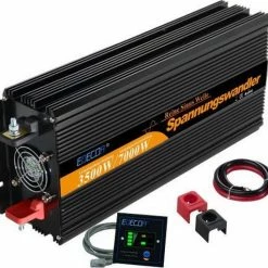 Edecoa 12V-230V Zuivere Sinus Omvormer - 3500W/7000W + Controller