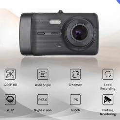 Thuys Dashcam - Dashcam Voor Auto - 1080P Full HD - G-sensor- 4.0 Inch LCD Screen - Inclusief 32GB Mini SD -AZDome store 550x514 6
