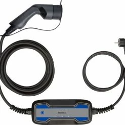 DELTACO EV-1227 E-Charge Kabel - Type 2 Naar Schuko - 1-fase - 1.8KW - 5.5m - Zwart
