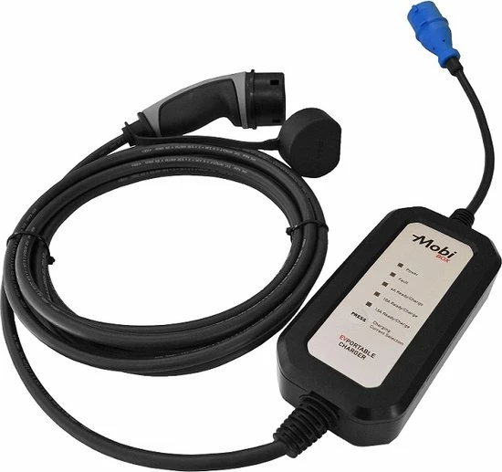 Ratio Mobiele Lader Type 2 naar CEE16 (Blauw 1-fase 3,7kW) 5m Ratio Electric Ratio Mobiele Lader Type 2 Naar CEE16 (Blauw 1-fase 3,7kW) 5m -AZDome store 550x517 5