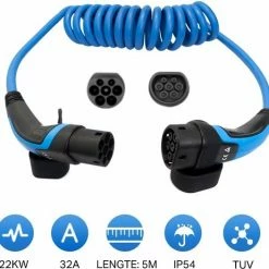 Deligreencs? Type2 To Type2 5M Oplaadkabel - 32A Three Phase Datakabel - Laadkabel Elektrische Auto - Hoge Kwaliteit - Geschikt Voor Diverse Elektrische Voertuigen 4 Deligreencs? Type2 To Type2 5M Oplaadkabel - 32A Three Phase Datakabel - Laadkabel Elektrische Auto - Hoge Kwaliteit - Geschikt Voor Diverse Elektrische Voertuigen -AZDome store 550x526 2