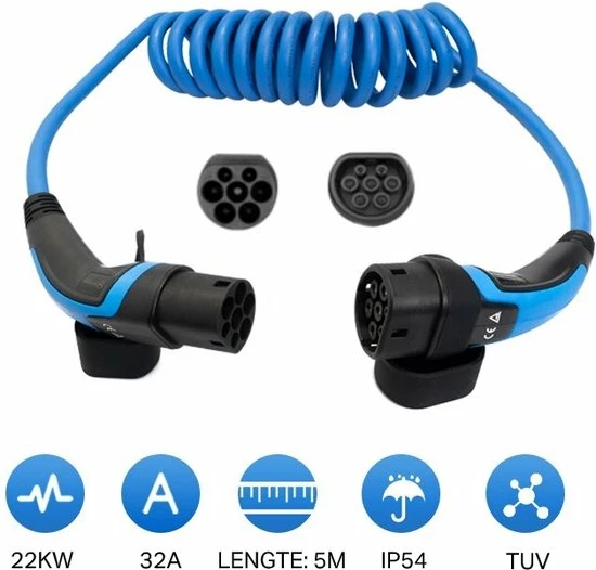 Deligreencs? Type2 to Type2 5M Oplaadkabel - 32A Three Phase Datakabel - Laadkabel Elektrische Auto - Hoge Kwaliteit - Geschikt Voor Diverse Elektrische Voertuigen Deligreencs? Type2 To Type2 5M Oplaadkabel - 32A Three Phase Datakabel - Laadkabel Elektrische Auto - Hoge Kwaliteit - Geschikt Voor Diverse Elektrische Voertuigen -AZDome store 550x526 2