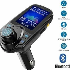 Siston Bluetooth Carkit 5 In 1 FM Transmitter T11D