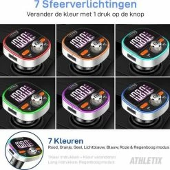 Athletix® Bluetooth FM Transmitter - Carkit - Auto Lader- Handsfree Bellen - MP3 - USB / SD Kaart - Snel Lader - 3 USB Poorten - Spotify / YouTube 23 Athletix® Bluetooth FM Transmitter - Carkit - Auto Lader- Handsfree Bellen - MP3 - USB / SD Kaart - Snel Lader - 3 USB Poorten - Spotify / YouTube -AZDome store 550x528