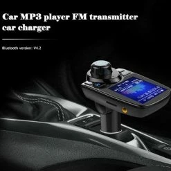 DrPhone BC7 PRO ? 5 In 1 Universele Draadloze Bluetooth Handsfree-carkit Met FM Transmitter/ AUX Ingang/ Micro SD Kaart / USB-Stick (MP3/WMA Bestanden) & Dubbele USB 2.1A Poorten Geschikt Om Uw Smartphone Op Te Laden ? Zwart -AZDome store 550x532 7