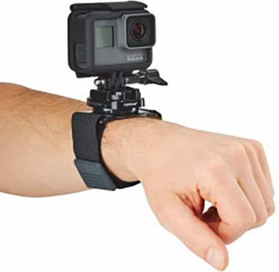 Mantona - Armband Met 360 Graden Draaibare GoPro Houder (voor GoPro Hero 6 5 4 3+ 3 2 1) - Zwart - Model 21277 4 Mantona - Armband Met 360 Graden Draaibare GoPro Houder (voor GoPro Hero 6 5 4 3+ 3 2 1) - Zwart - Model 21277 - Afbeelding 2