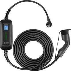 ERock Besen Mobiele Lader LCD Zwart Type 2 Naar Schuko - Uitgesteld Laden En Memory Functie -AZDome store 550x538 3