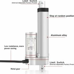 Alizendeh Lineaire Actuator 12V 1500N 300mm -AZDome store 550x539 1