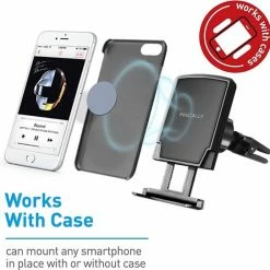 Macally MVENT Mag Magneet Ventilatierooster Telefoonhouder Auto Universeel - Zwart -AZDome store 550x543 5