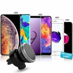 Merkloos Magnetische Telefoonhouder Voor In De Auto - Magneet - Ventilatierooster - Ventilator- Auto Ventilatie Houder - Smartphone - Mobielhouder - Autohouder - Auto Telefoonhouder - Samsung - IPhone - Nokia - Huawei - Sony - Universeel - Goud -AZDome store 550x547 8