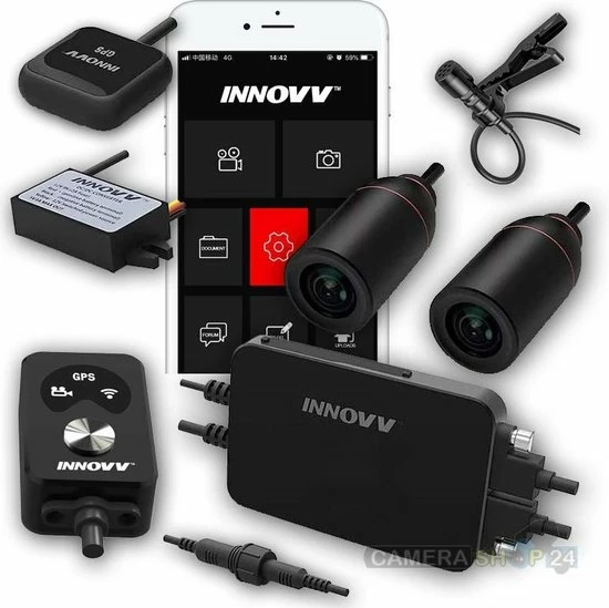 INNOVV K3 Motor Dashcam Set - Full HD - GPS - App 3 INNOVV K3 Motor Dashcam Set - Full HD - GPS - App