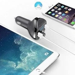 DrPhone BC6 Carkit - FM Transmitter - Autolader - Wireless Auto Bluetooth Kit - MP3-speler ? Wireless Handsfree - SD-kaart - Met 2 USB Poorten -AZDome store 550x550 144