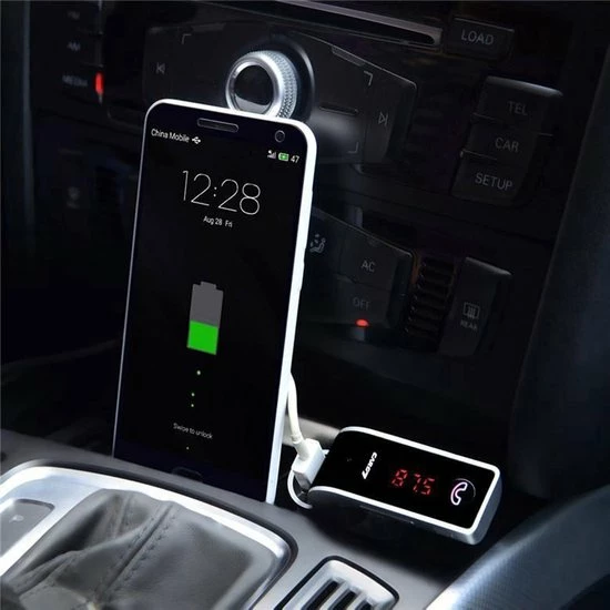 CarG7 Multifunctionele Bluetooth Hands-free Carkit | Bluetooth Receiver Adapter | Draadloos Muziek Afspelen 7 CarG7 Multifunctionele Bluetooth Hands-free Carkit | Bluetooth Receiver Adapter | Draadloos Muziek Afspelen - Afbeelding 5