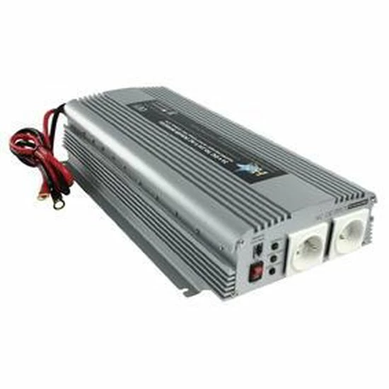 HQ Omvormer 1700 Watt 24 Volt - 230 Volt - Belgisch/Frans Stopcontact 4 HQ Omvormer 1700 Watt 24 Volt - 230 Volt - Belgisch/Frans Stopcontact - Afbeelding 2