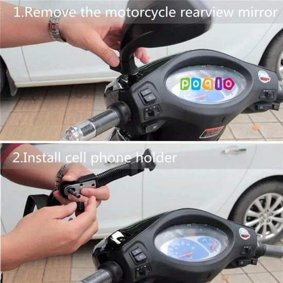 Poqlo? Universele Houder - GPS Houder Voor Fiets En Motorstuur - Mount Voor Iphone & Androide - Waterdicht - Handlebar GPS Mount 8 Poqlo? Universele Houder - GPS Houder Voor Fiets En Motorstuur - Mount Voor Iphone & Androide - Waterdicht - Handlebar GPS Mount - Afbeelding 6