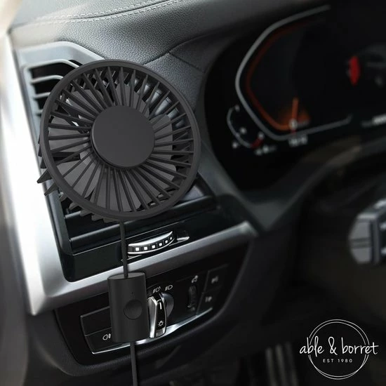 Merkloos Ventilator - Dashboard Ventilator - Mini Ventilator Usb - 360? Kantelbaar - Able & Borret 7 Merkloos Ventilator - Dashboard Ventilator - Mini Ventilator Usb - 360? Kantelbaar - Able & Borret - Afbeelding 5