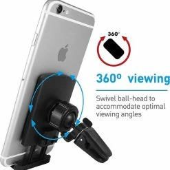 Macally MVENT Mag Magneet Ventilatierooster Telefoonhouder Auto Universeel - Zwart -AZDome store 550x562 1