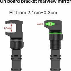 Merkloos Kacsoo Autodashboard Telefoonhouder, Auto Achteruitkijkspiegelbevestiging Met 360 ? Roterende Veerclip Voor Smartphones Met Een Breedte Van 5-10 Cm - Grijs -AZDome store 550x569 3