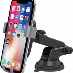 Philips Telefoonhouder Auto En Draadloze Oplader - DLK3532Q/00 - Universeel - Qi Technologie - Zuignap Montage Aan Dashboard