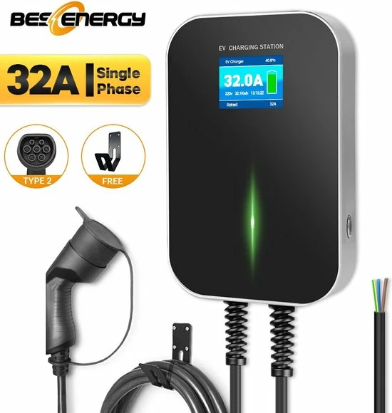 Besenergy Auto Laadpaal - 10A / 16A / 24A - 6 Meter - Type 2 3 Besenergy Auto Laadpaal - 10A / 16A / 24A - 6 Meter - Type 2