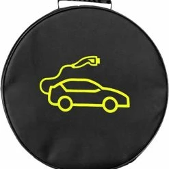 Merkloos Opbergtas Voor Laadkabel Elektrische Auto - Rond