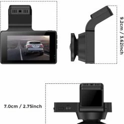 AZDome M63 Pro Dashcam - Ultra 4K Resolutie - Wifi - GPS - Parkeerstand - 64gb Micro SD - 3.0 Inch IPS LCD - Dashcam Voor Auto Met Optionele Achter Camera -AZDome store 550x592