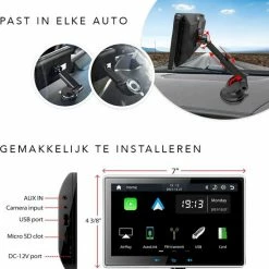 Ossora Navigatiesysteem 7 Inch - 2022 - Apple Carplay (wireless) - Android Auto - Universeel - Bluetooth - TomTom GO -AZDome store 550x594 1