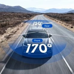 AZDome M63 Pro Dashcam - Ultra 4K Resolutie - Wifi - GPS - Parkeerstand - 64gb Micro SD - 3.0 Inch IPS LCD - Dashcam Voor Auto Met Optionele Achter Camera -AZDome store 550x597