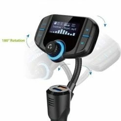 Merkloos BT70 Smart Bluetooth 4.2 FM-zender QC3.0 Snel Opladen MP3-muziekspeler Car Kit Met 1,7 Inch Scherm, Ondersteuning Voor Handsfree Bellen -AZDome store 550x602 3