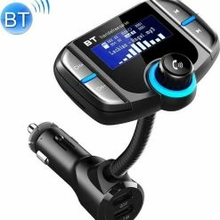 Merkloos BT70 Smart Bluetooth 4.2 FM-zender QC3.0 Snel Opladen MP3-muziekspeler Car Kit Met 1,7 Inch Scherm, Ondersteuning Voor Handsfree Bellen