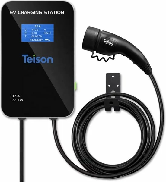 Merkloos Teison Green Pro - Wallbox Laadpaal Laadstation - 22KW 32A 3 Fase Type 2 6 Merkloos Teison Green Pro - Wallbox Laadpaal Laadstation - 22KW 32A 3 Fase Type 2 - Afbeelding 4
