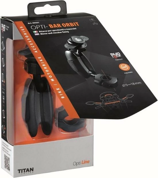 Lampa Titan Opti Bar Orbit, spiegel en crossbarbevestiging 9-18 mm diameter. Lampa Titan Opti Bar Orbit, Spiegel En Crossbarbevestiging 9-18 Mm Diameter. -AZDome store 550x620 1