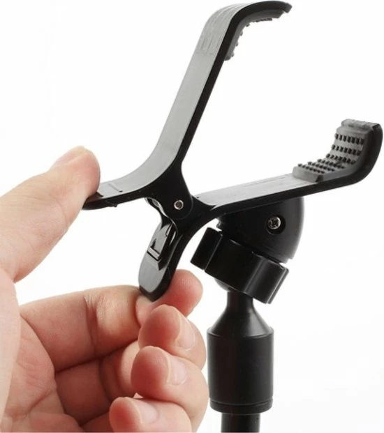 Shop4 - IPhone 6s Autohouder Raamhouder Knijpklem Zwart 5 Shop4 - IPhone 6s Autohouder Raamhouder Knijpklem Zwart - Afbeelding 3