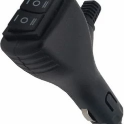 ABC-Led Sigarettenplug - Met Twee ON-OFF-ON Schakelaars - 12/ 24V