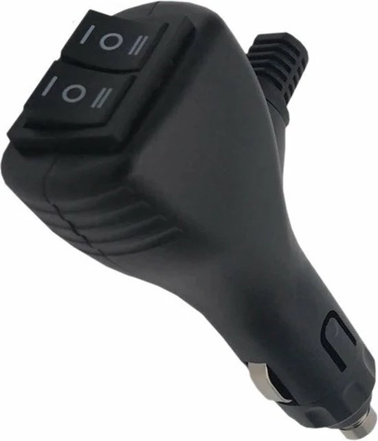 ABC-Led Sigarettenplug - Met Twee ON-OFF-ON Schakelaars - 12/ 24V 3 ABC-Led Sigarettenplug - Met Twee ON-OFF-ON Schakelaars - 12/ 24V