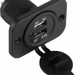 ABC-Led Inbouw USB Oplader - 2 Poorten - 3.1A - Waterproof