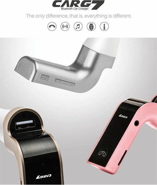 DrPhone FM9 - Bluetooth FM Transmitter - USB Poort ? Bluetooth Carkit ? Handsfree ? Roze 18 DrPhone FM9 - Bluetooth FM Transmitter - USB Poort ? Bluetooth Carkit ? Handsfree ? Roze - Afbeelding 16