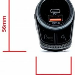 Einpart Bluetooth FM-Zender - Carkit - Autolader USB A / USB C - Snellader - Handsfree Bellen -AZDome store 550x650