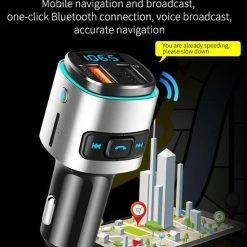 DrPhone BC15 - Handsfree Gesprekken + Autolader ? Bluetooth - RGB LED ? Audio Fm Transmitter ? Voltage Detectie - Bellen / Opladen - Smartphone -AZDome store 550x665 2