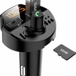 TibaGoods Auto FM Transmitter - Bluetooth - Handsfree Bellen - USB - Carkit - Audio Receiver - Oplaadfunctie - Auto Accessoires -AZDome store 550x691