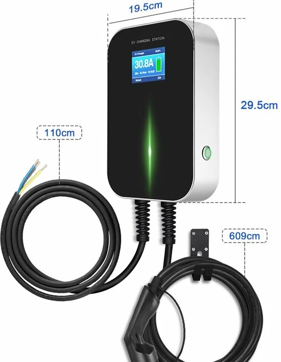 Besenergy Auto Laadpaal - 10A / 16A / 24A - 6 Meter - Type 2 4 Besenergy Auto Laadpaal - 10A / 16A / 24A - 6 Meter - Type 2 - Afbeelding 2