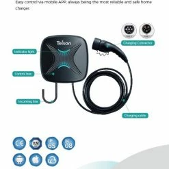Merkloos Teison Smartcharger Compact | Laadpaal Wallbox EV Charger 11 KW | Fase 3 - 16A | Type 2 Stekker | APP IOS Android 7 Merkloos Teison Smartcharger Compact | Laadpaal Wallbox EV Charger 11 KW | Fase 3 - 16A | Type 2 Stekker | APP IOS Android -AZDome store 550x722 3