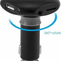 Merkloos Earldom M9 Wireless Bluetooth Car MP3 Audio Player Receiver FM Transmitter FM Car Kit TF Card 2 USB Zwart