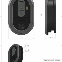 Ratio EV Laadstation Type 2, 16A Met Vaste Rechte Laadkabel 4 Ratio EV Laadstation Type 2, 16A Met Vaste Rechte Laadkabel -AZDome store 550x790