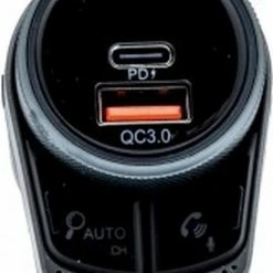 Einpart Bluetooth FM-Zender - Carkit - Autolader USB A / USB C - Snellader - Handsfree Bellen -AZDome store 550x801