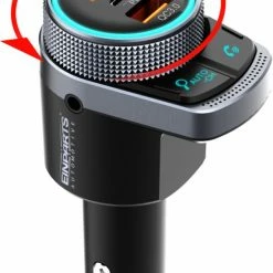 Einpart Bluetooth FM-Zender - Carkit - Autolader USB A / USB C - Snellader - Handsfree Bellen -AZDome store 550x813 2